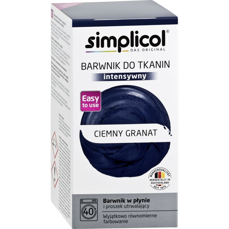 

Simplicol Barwnik Farba Do Tkanin Granatowy