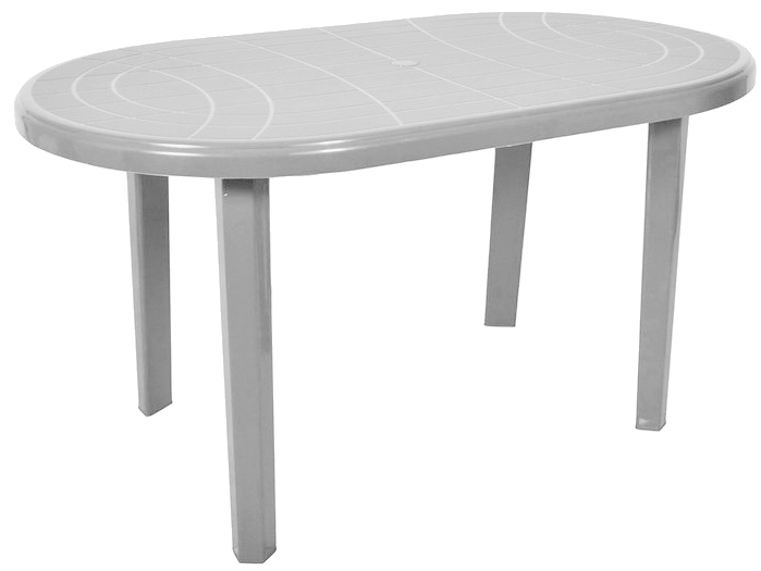 STÓŁ KRZESŁA SZARY MEBLE OGRODOWE 8+1 PARASOL Styl nowoczesny