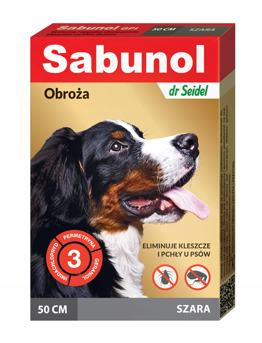 

Sabunol obroża szara kleszcze pchły 50 cm