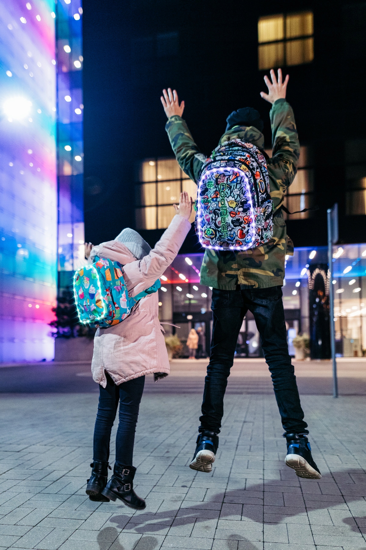 COOLPACK PLECAK LED JOY M MONSTERS ŚWIECI LEDOWY Pojemność 23 l