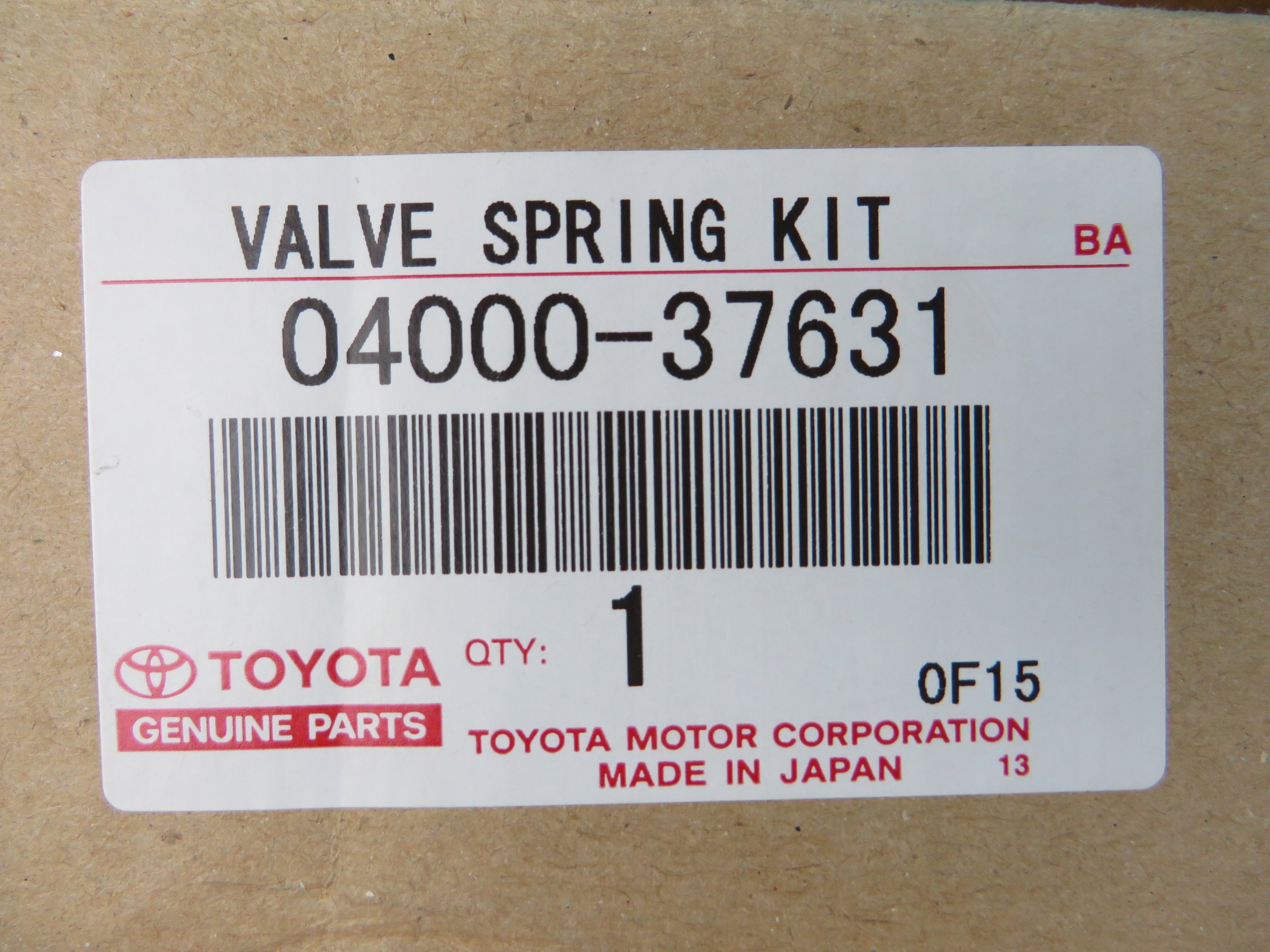 LEXUS GS 450H KOMPLET SPREZYNY ZAWOROWE NOWE ORYG Part manufacturer Lexus OE