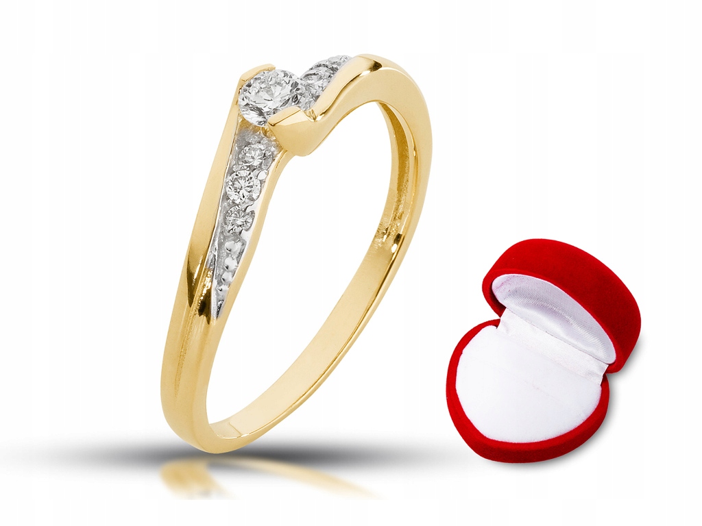 

Abgold Pierścionek z brylantami 0,18ct Vs/G w.24h