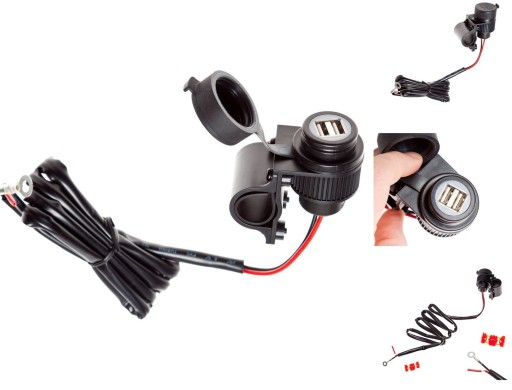 Gniazdo zapalniczki MOTOCYKL owe 2A OXFORD 2 x USB Manufacturer catalog number EL102