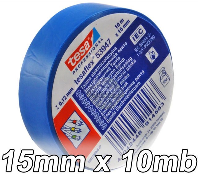 

Tesa 53947 Taśma Izolacyjna 15mm/10m Niebieska