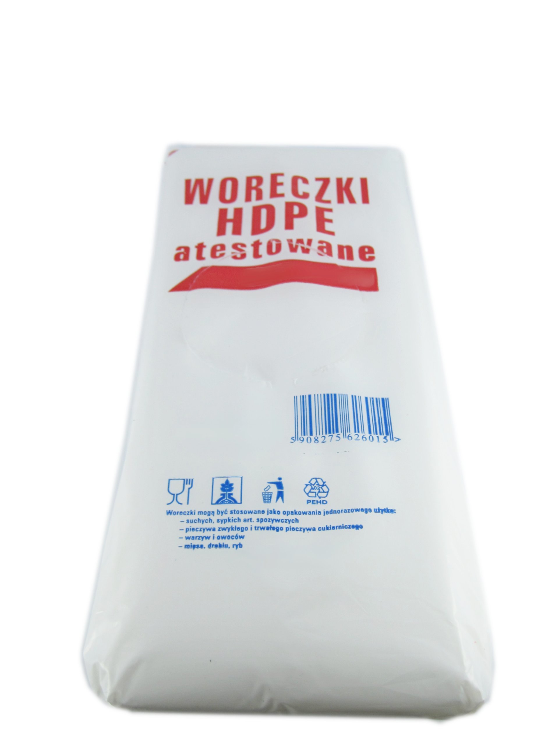 

Woreczki foliowe Hdpe śniadaniowe 14x4x26cm 1000'
