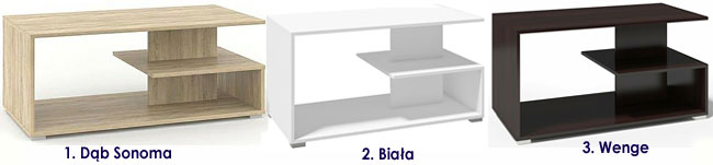 LAMINOWANA ŁAWA == PROSTOKĄT STOLIK KAWOWY = WENGE Marka Elior