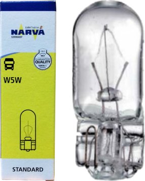 

Narva 24V 5W Bc W5W żarówki samochodowe 10x 17197