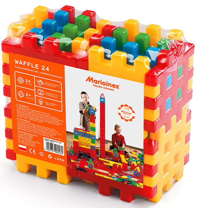 

Marioinex Wafle Klocki Konstrukcyjne 24 Elementów