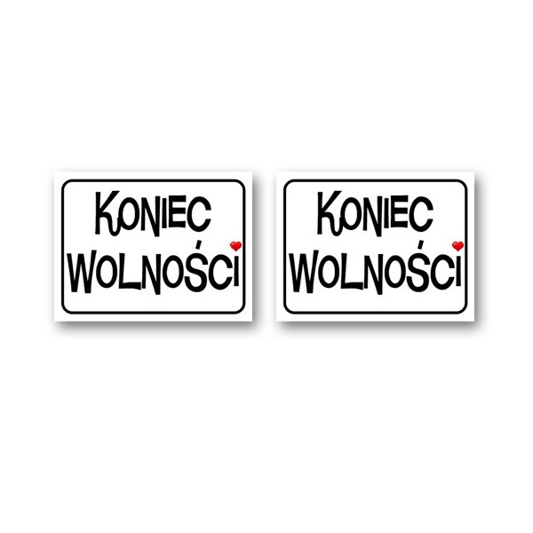 

Zabawne naklejki na buty obuwie ślub 2 szt.