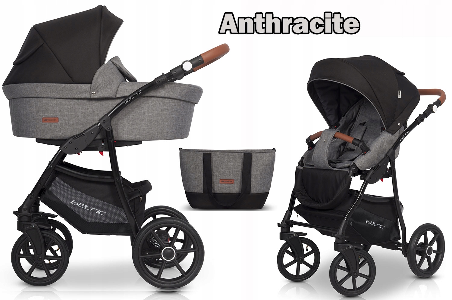 WÓZEK RIKO BASIC 2 KOLORY 3W1 FOTELIK DODATKI Kod producenta basic