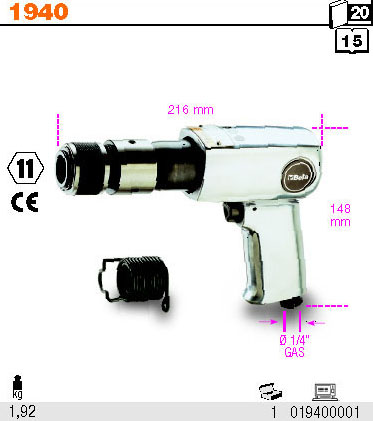 BETA Mlotek scinak pneumatyczny 1940 Producent code 1940