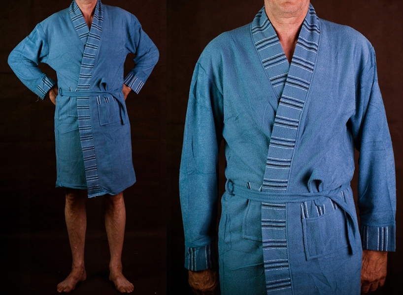 SZLAFROK MĘSKI FROTTE WIĄZANY ELEGANCKI RÓŻNE KOLORY BAWEŁNIANY ROZMIAR XXL Marka inna