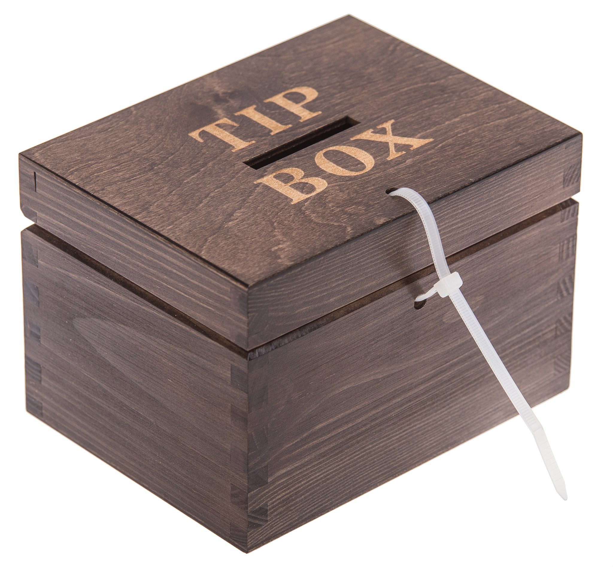 

Pudełko drewniane Tip Box Skarbonka napiwek Grawer