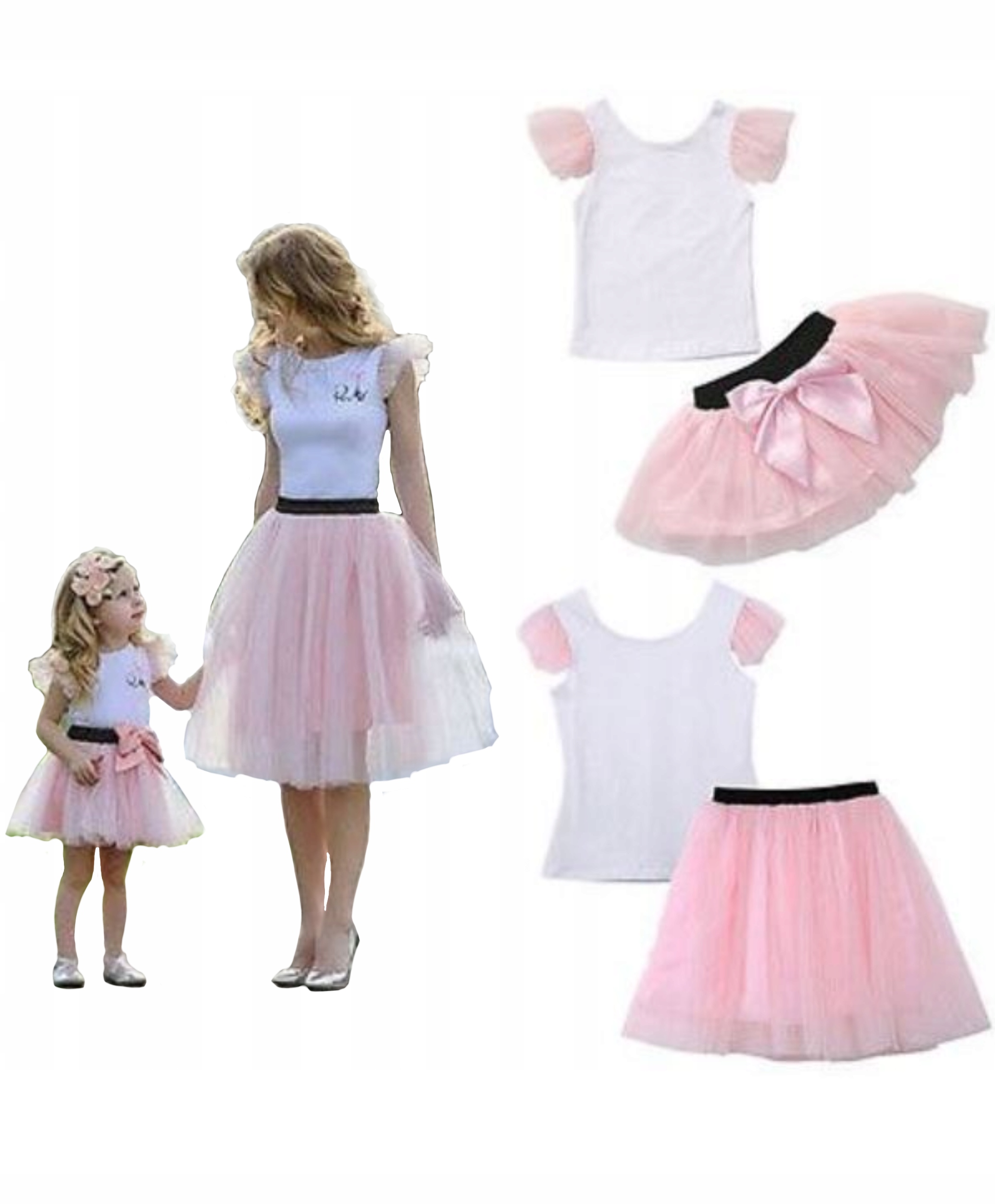 

Zestaw mama i córka spodnica Tutu komplet 80 86 Pl