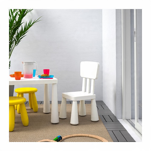 IKEA 2 szt. KRZESEŁKA + STOLIK MAMMUT + GRATISY Kolekcja Ikea