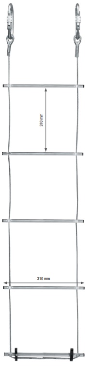 DRABINA LINOWA SZEROKA STALOWA DL 012 30