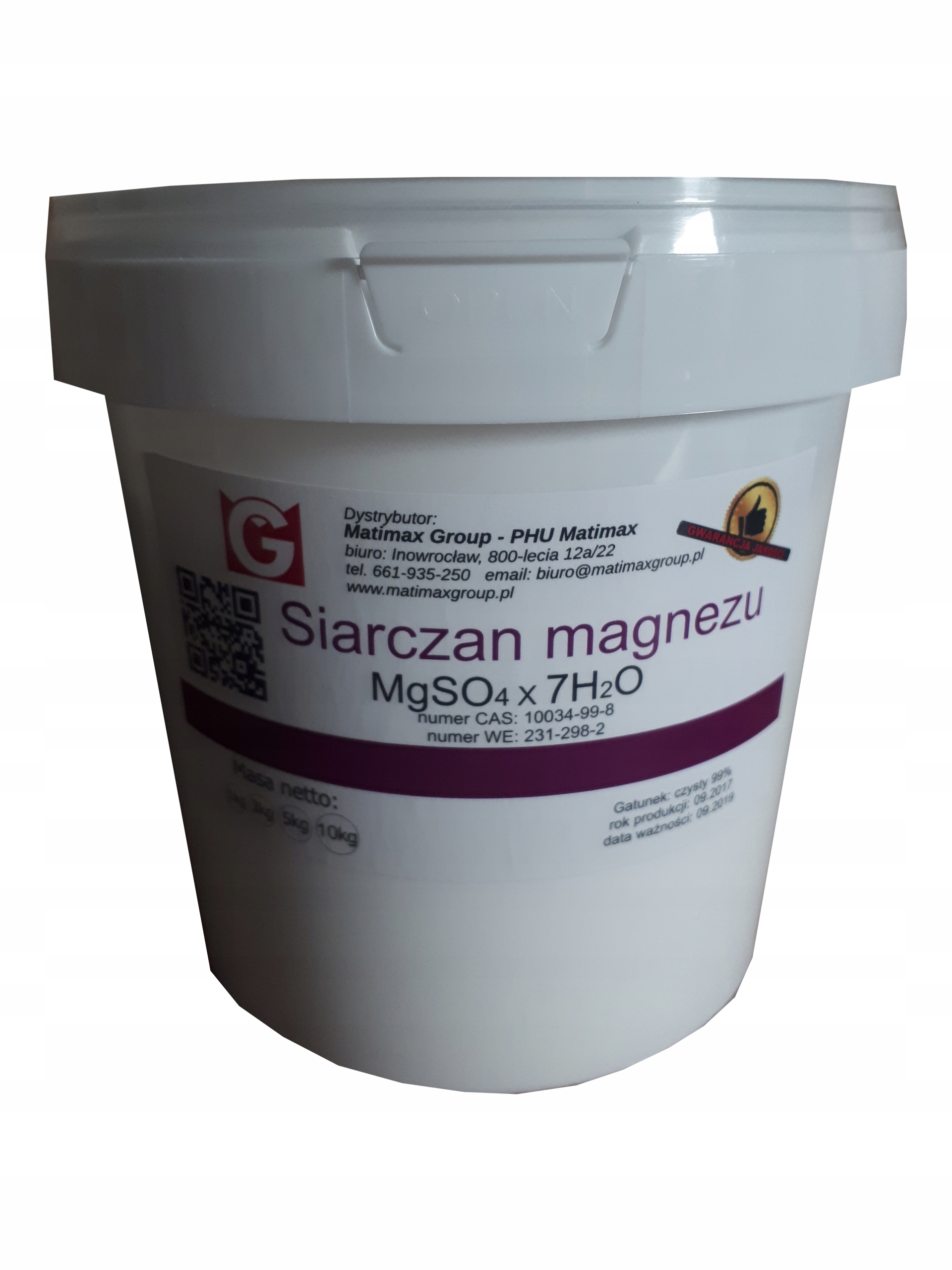 

Sól gorzka Epsom angielska Siarczan Magnezu 1kg