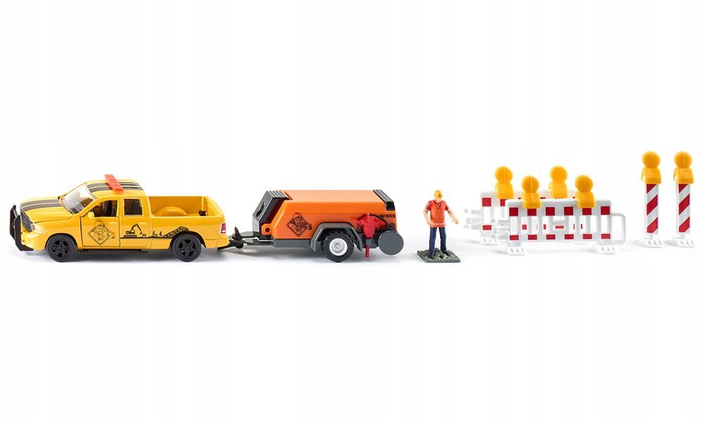 

Siku 3505 Ram 1500 z przyczepą typu sprężarka 1:50