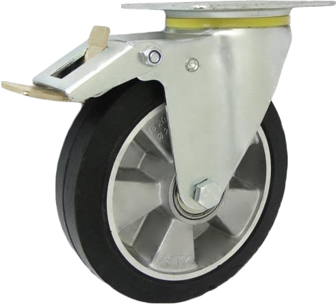

Koło fi 200mm Skrętne Z Ha Aluminiowo Gumowe 300kg