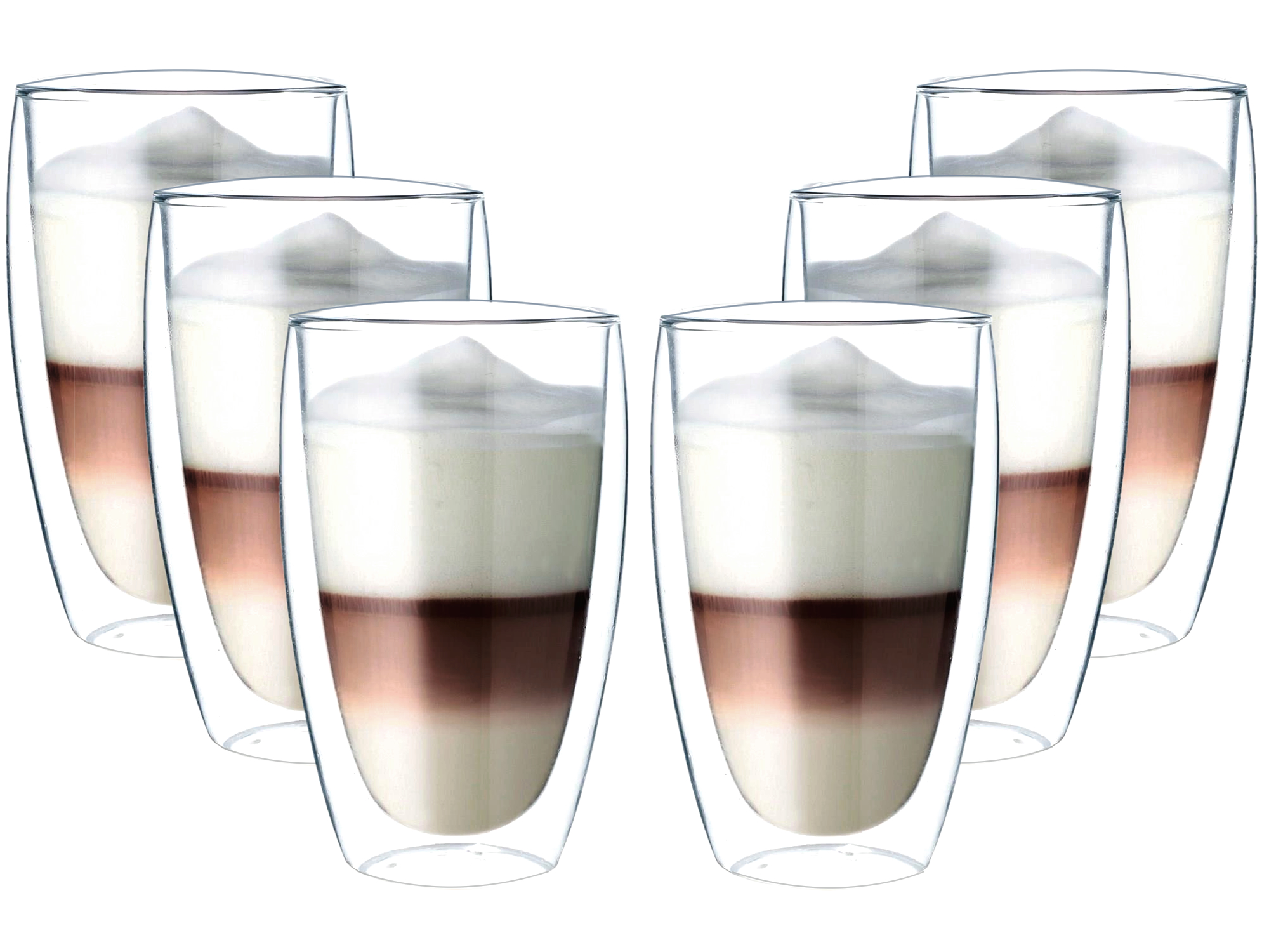 

Szklanki Termiczne Kawy Latte Herbaty Zestaw 6szt