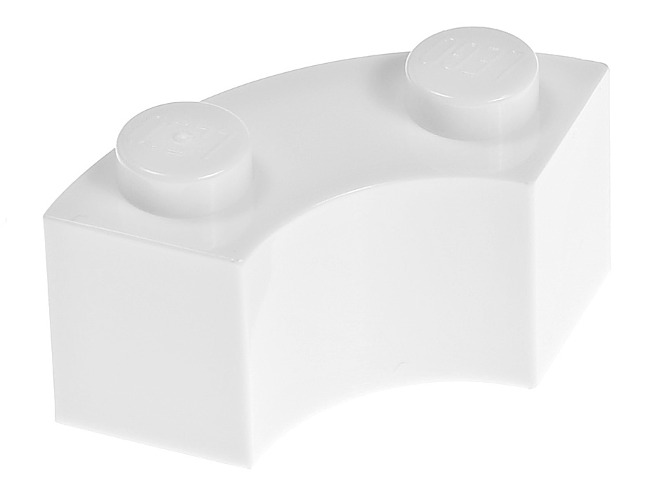 

Lego Klocek narożny okrągły 2x2 85080 biały