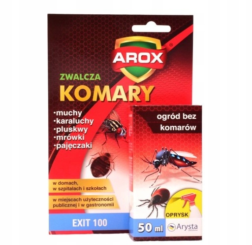 

Arox Exit 100 Ec 50 ml do Zwalczania Komarów