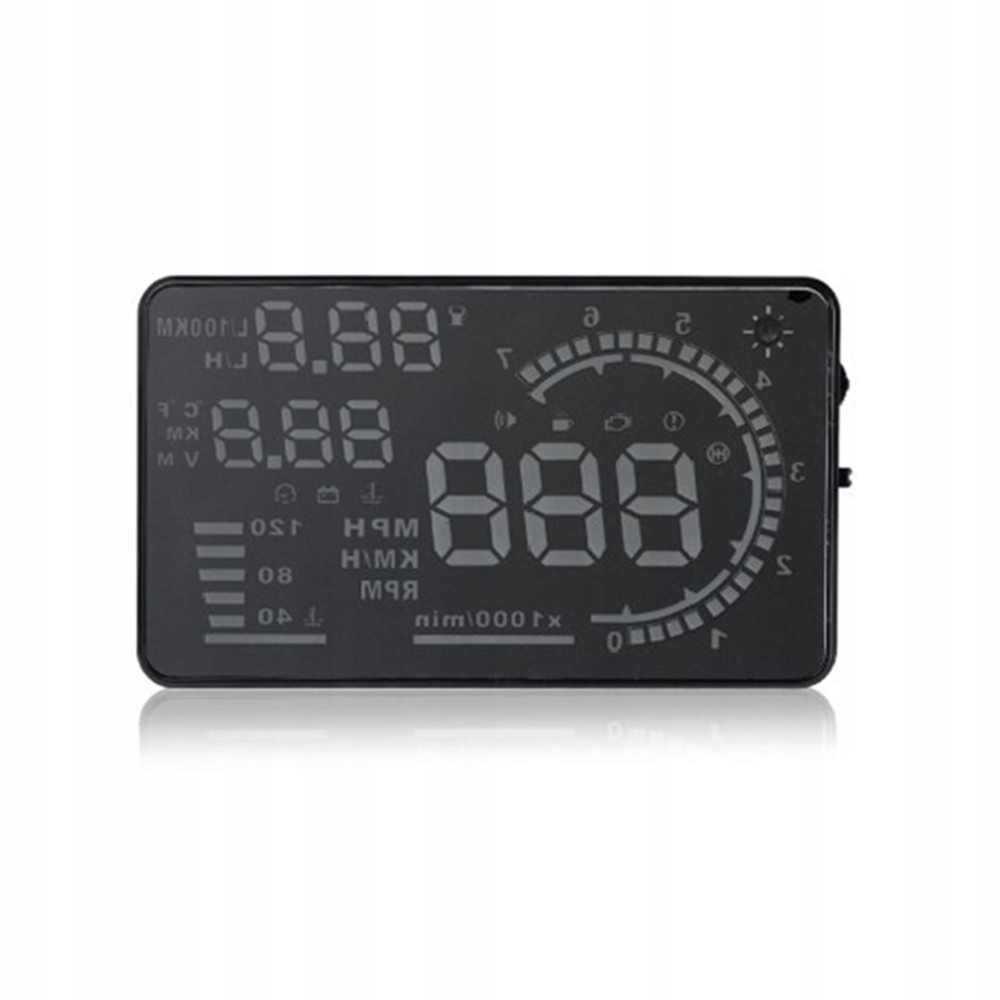 HUD WYSWIETLACZ PROJEKTOR 5 5 NA SZYBE OBD 2 Manufacturer other