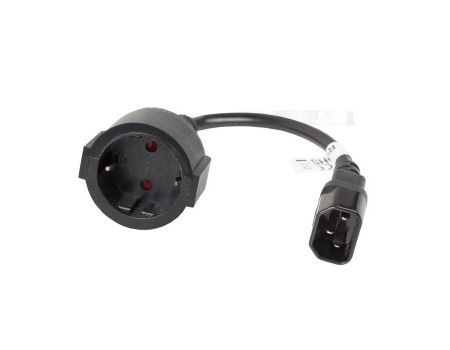 

adapter zasilania do Ups C14 -> Schuko Lanberg