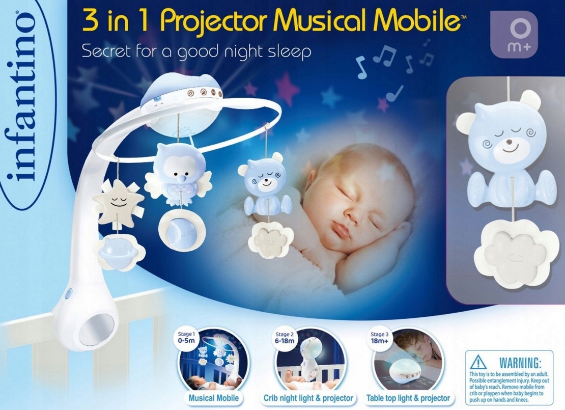 

B-Kids Projektor Karuzela do łóżeczka 3w1