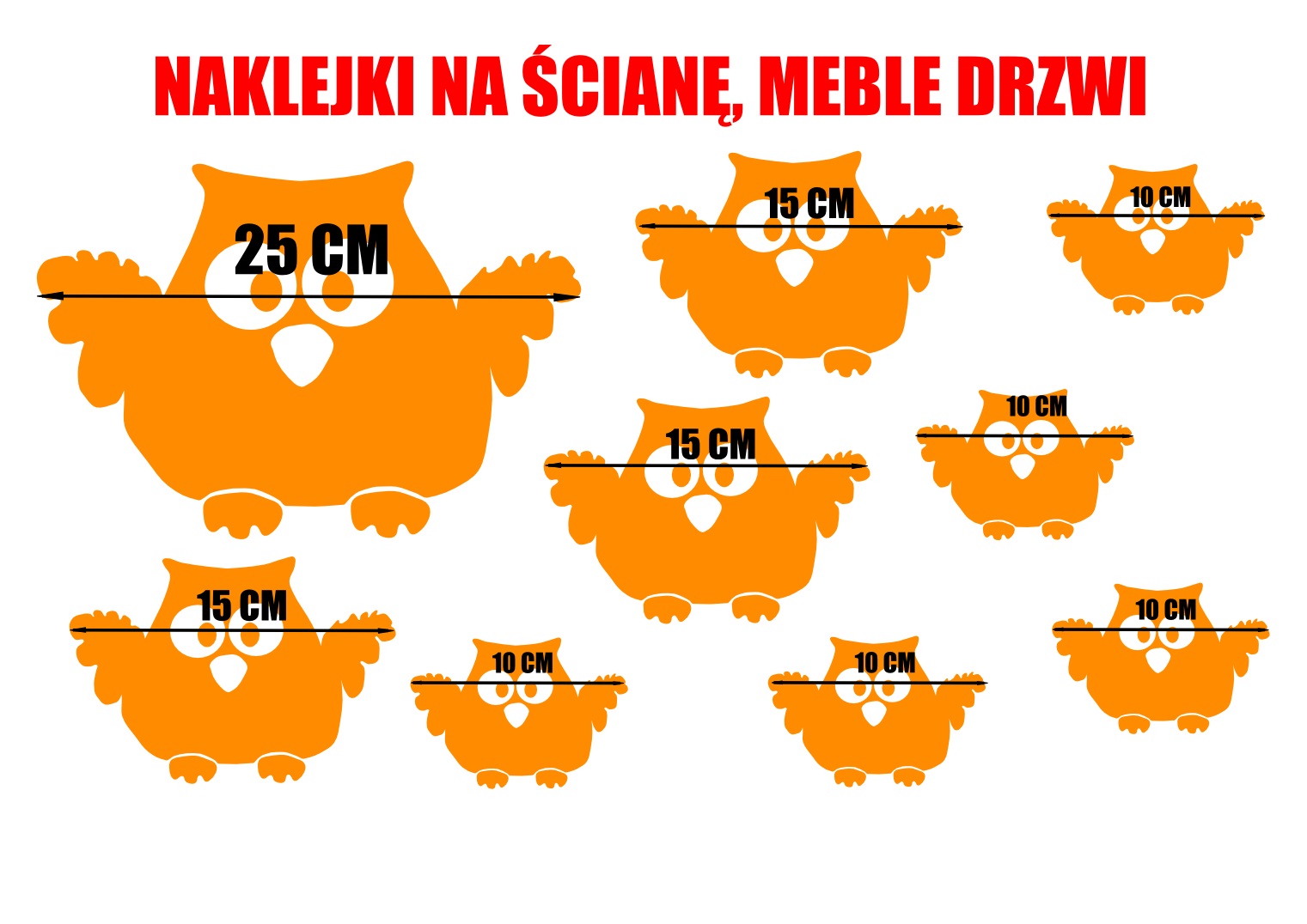 naklejki ścienne ścianę dekoracja sowa sówki duże Motyw Motywy roślinne Kuchenne Dekor Dziecięce Inny Nowoczesne