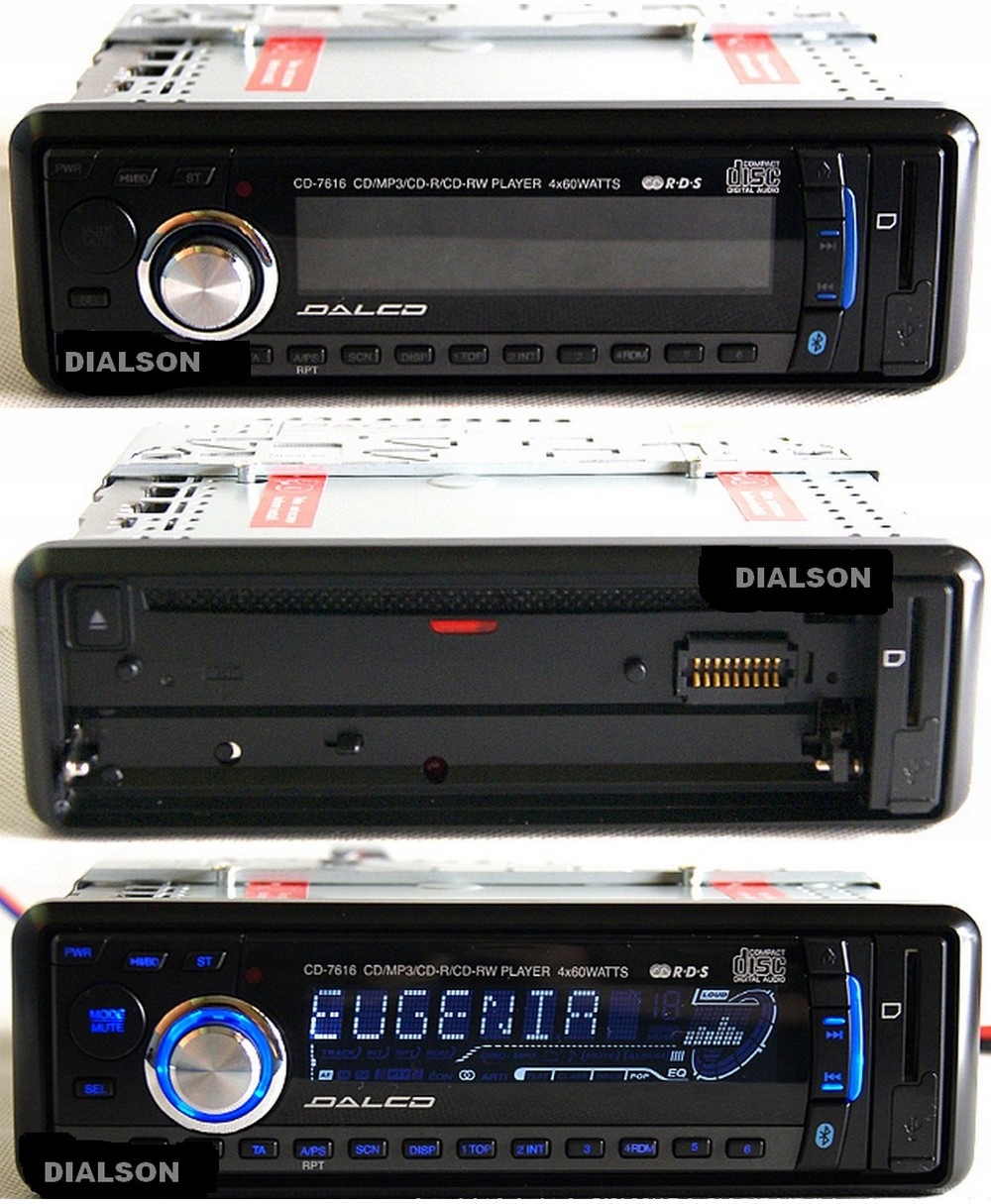 АВТОМОБИЛЬНОЕ РАДИО CD MP3 USB SD BLUETOOTH 4 x 60 Вт - Vroda