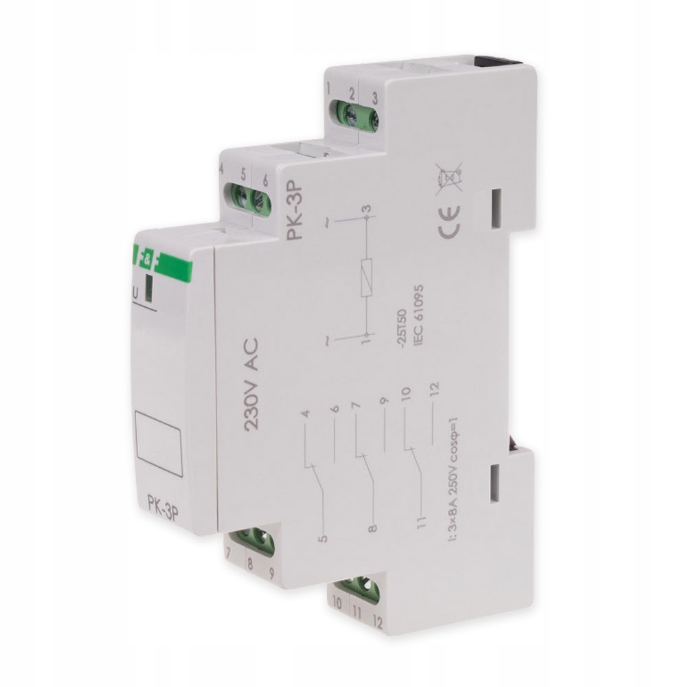 

F&f Przekaźnik Elektromagnetyczny PK-3P 230V