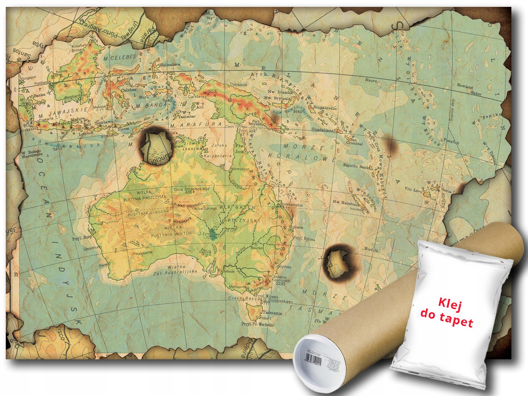 Fototapeta Mapa Vintage 15A F4XL 416x290 F10947