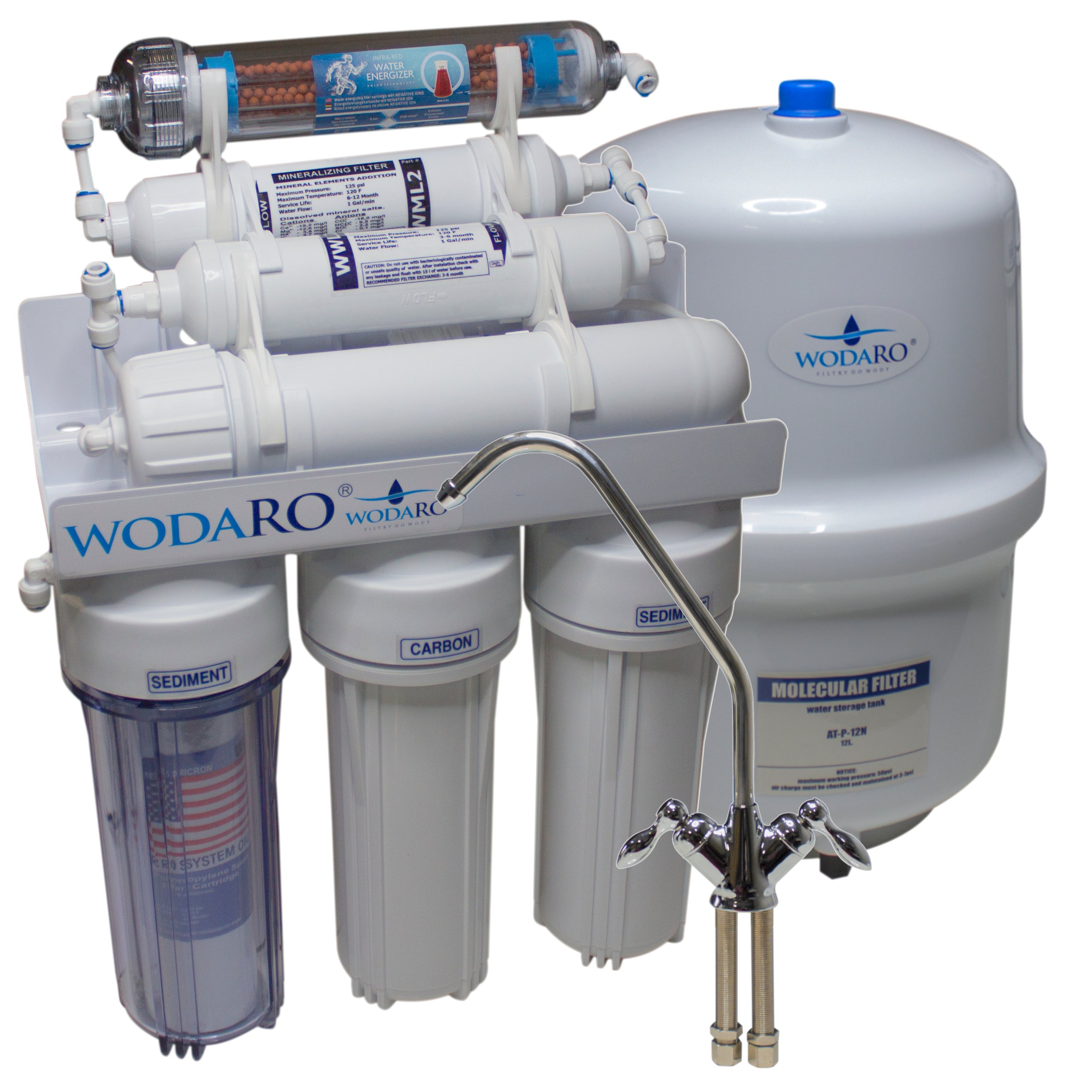 ODWRÓCONA OSMOZA FILTR WODY RO7 JONIZATOR ZAPAS Kod producenta RO7 Eco