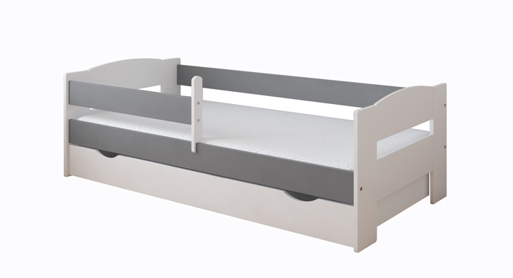 Łóżko Adaś 160x80 szuflada + MATERAC W ZESTAWIE Długość 160 cm