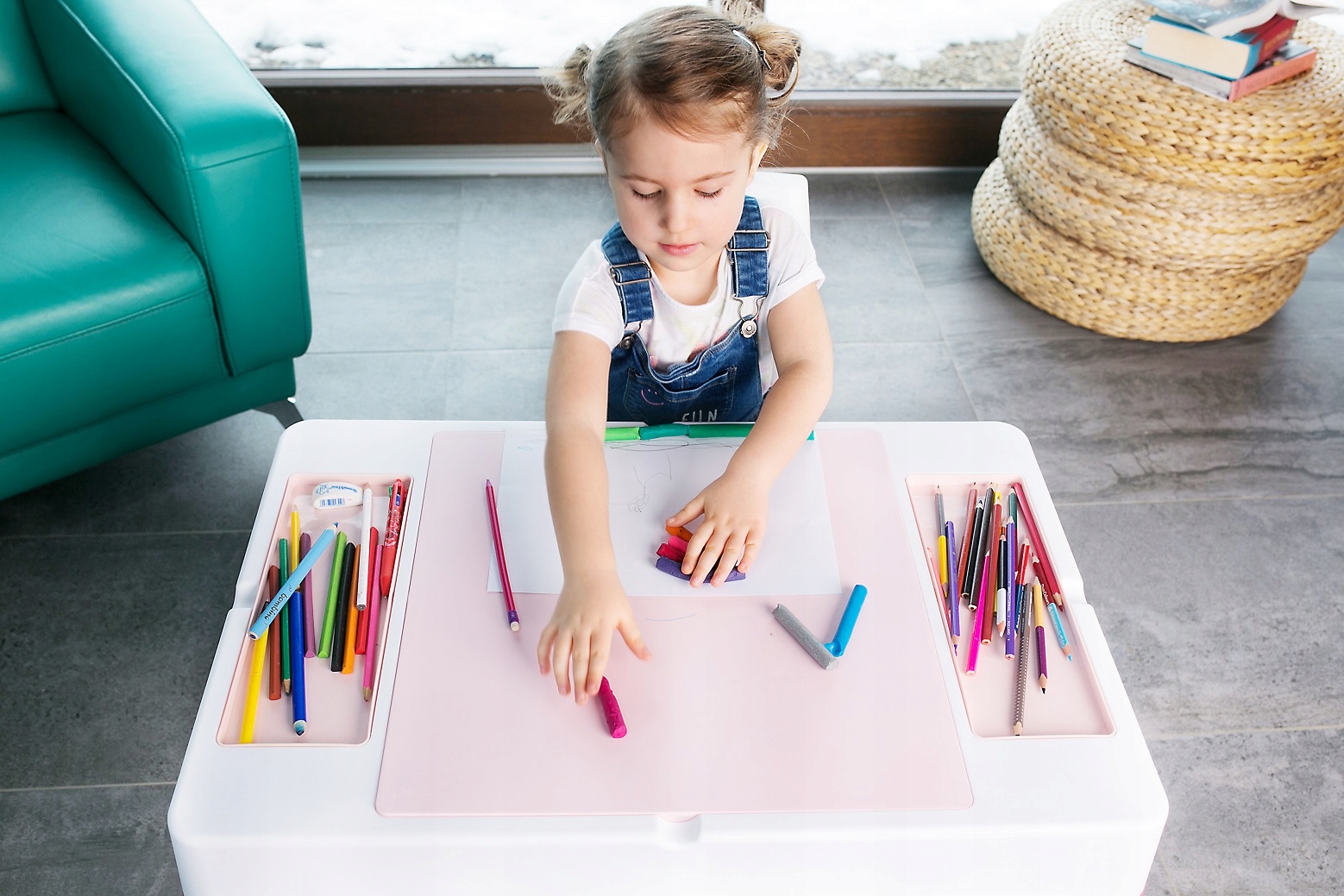 MAMUT MULTIFUN STOLIK +KRZESEŁKO +BLAT do klocków Marka Tega Baby