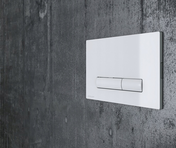 Excellent Aurro Przycisk Spłukujący Biały