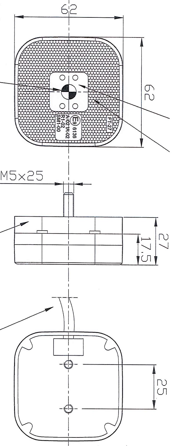 LAMPA LAMPKA OBRYSOWA DIODOWA LED 12/24V Źródło światła LED