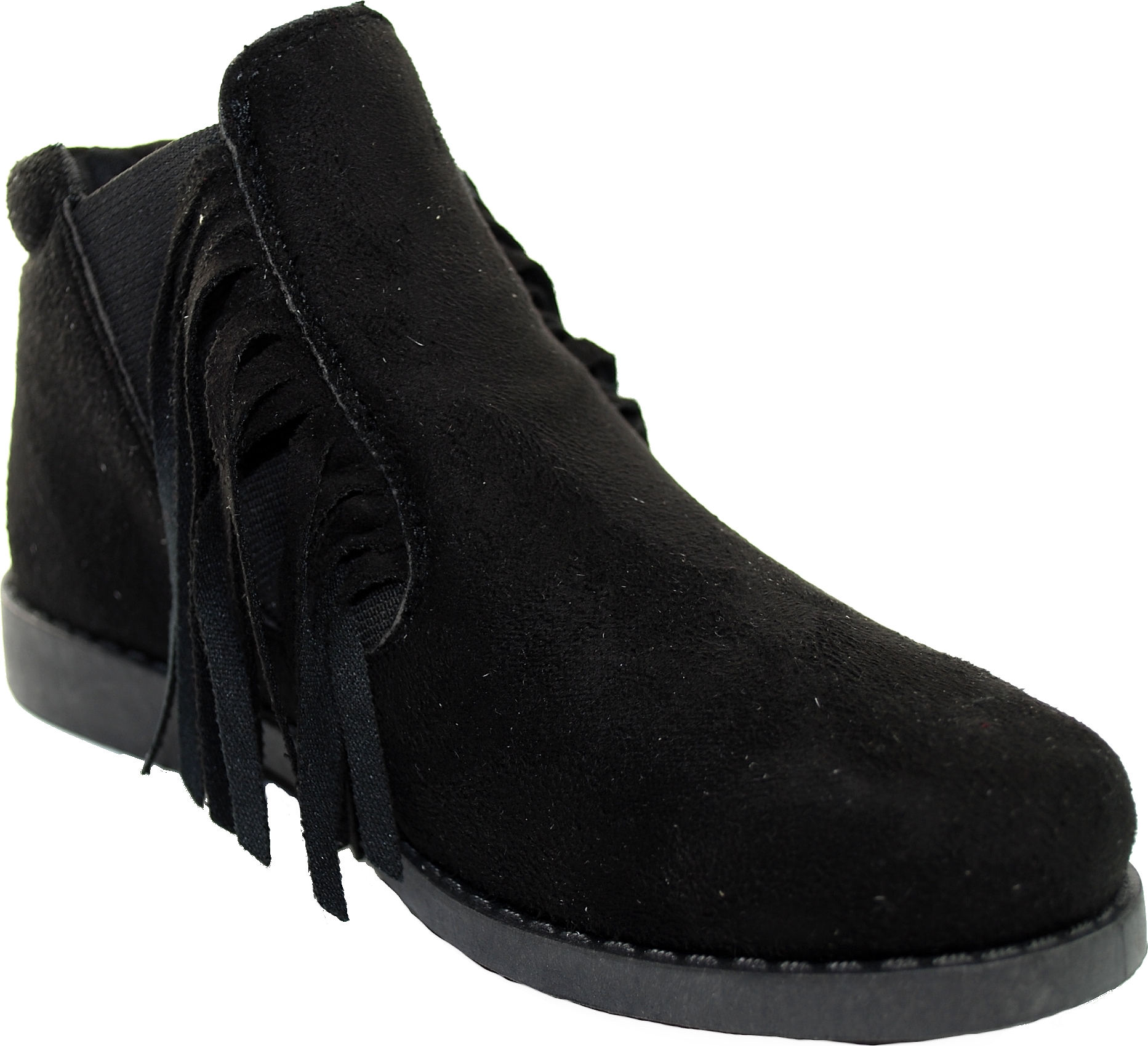 CZARNE Dziecięce BOTKI SZTYBLETY FRĘDZLE r 32 Marka Inna marka