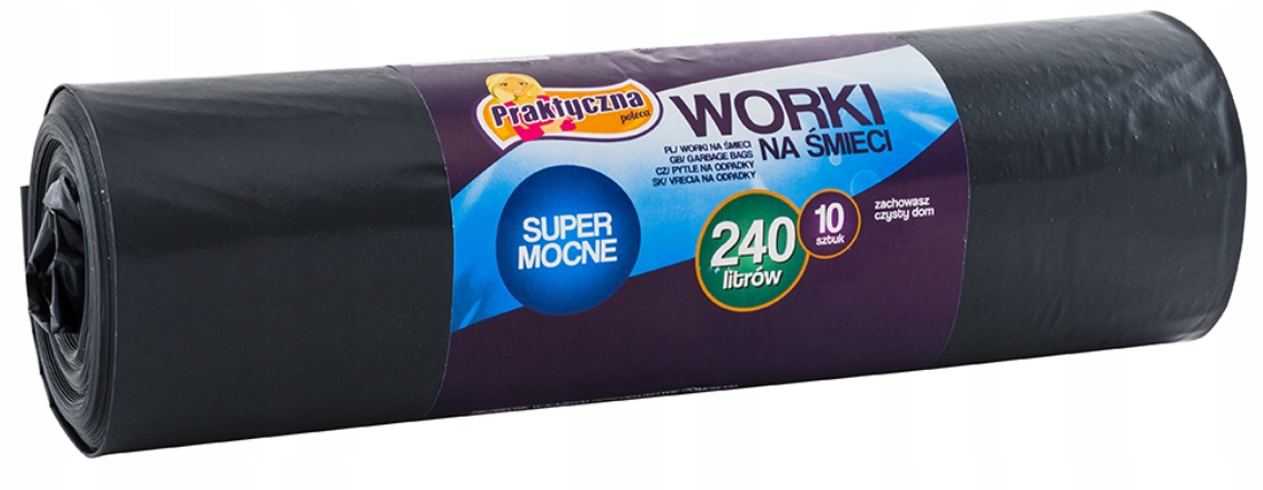 

Worki Na Śmieci super mocne 240L 10szt Praktyczna