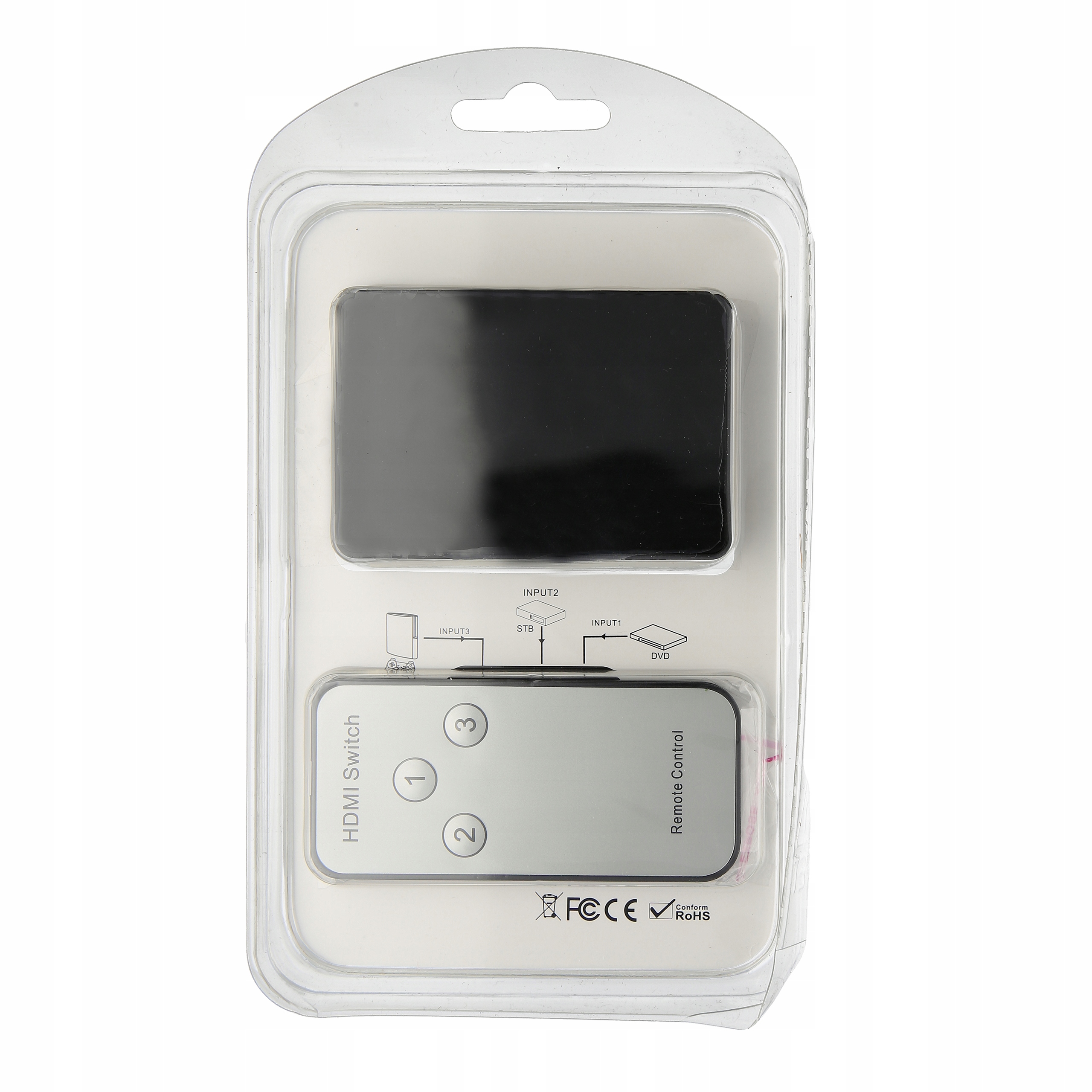 SWITCH 3x HDMI PRZEŁĄCZNIK ROZDZIELACZ + PILOT Kod producenta JL-0301P