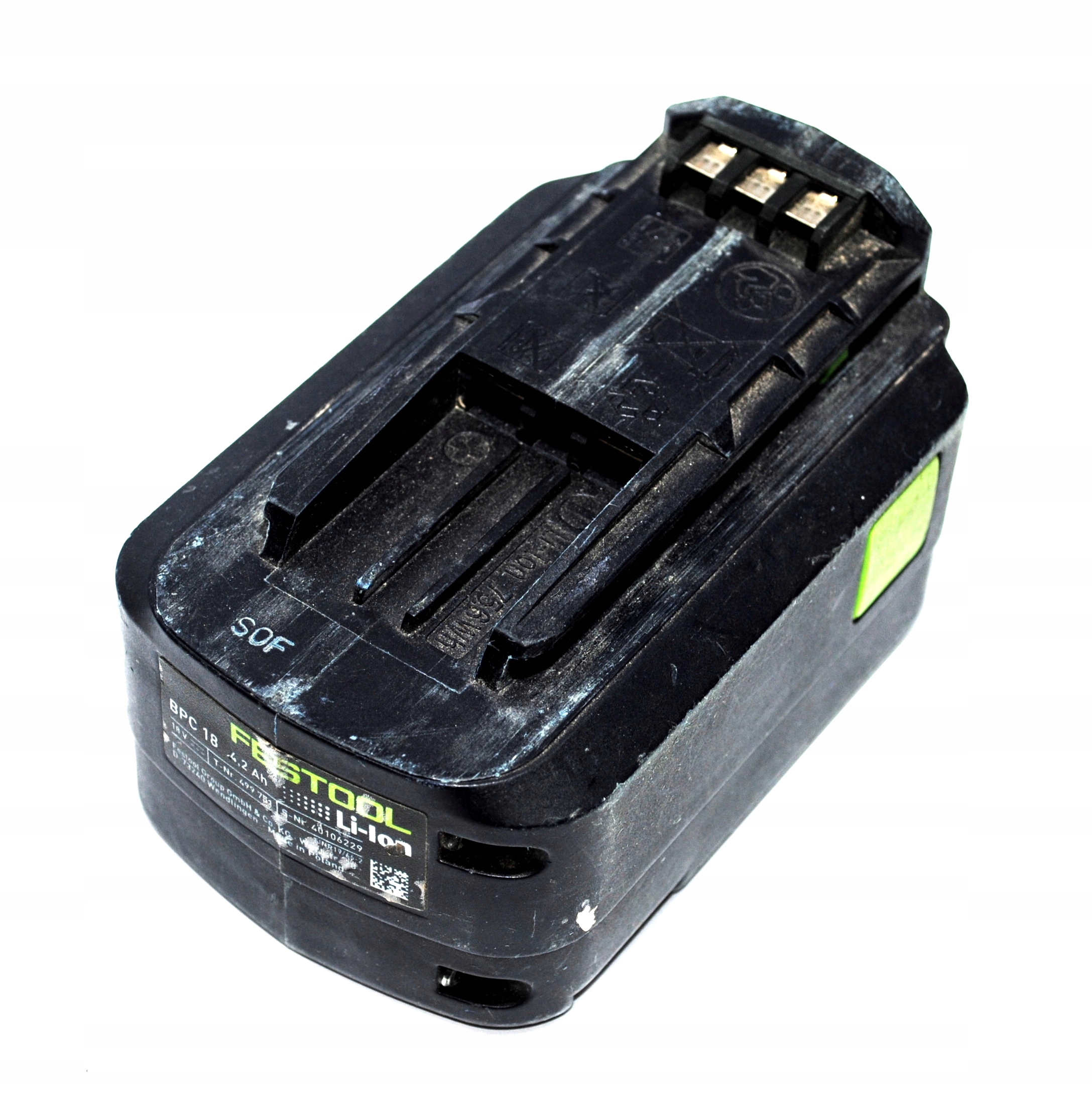 

Akumulator Festool BPC18 4,2Ah regeneracja F-v