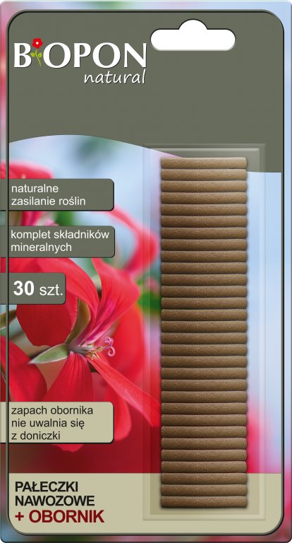 

Biopon Pałeczki Nawozowe Obornik 30 Sztuk