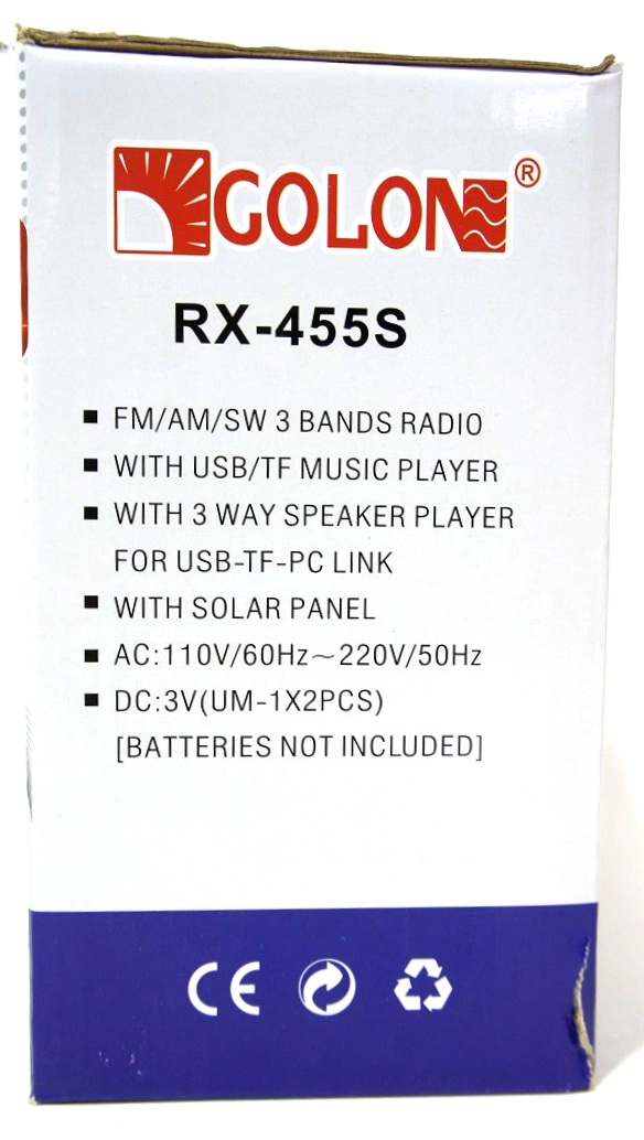 RADIOODTWARZACZ RADIO BATERIA-SOLAR USB/TF [1198] Model Solar radio+