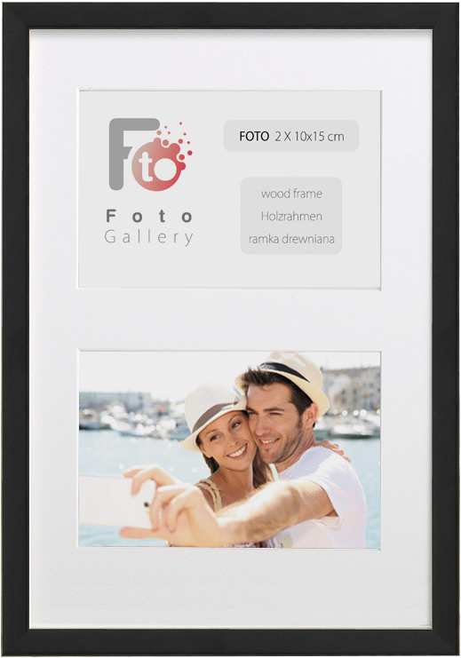 

Foto Galeria Na 2 Zdjęcia A6 10x15 CM Ramka Czarna