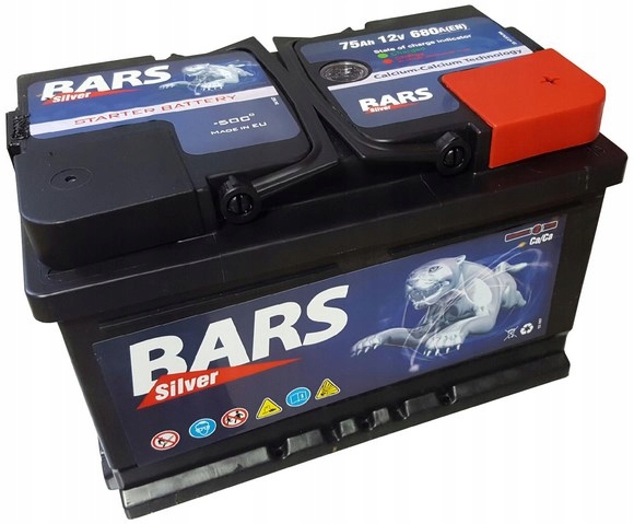 BARS 75AH - Акумулятор BARS SILVER 75AH 680a човен DOJ + WYM