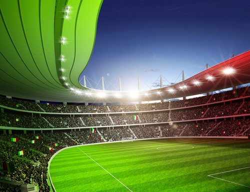 

Fototapeta 3D Do Pokoju Dziecka Stadion Piłka