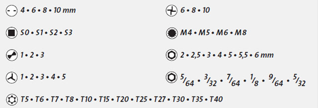 MANNESMANN ZESTAW 48 EL. BITY METALOWE PUDEŁKO EAN (GTIN) 4003315709954