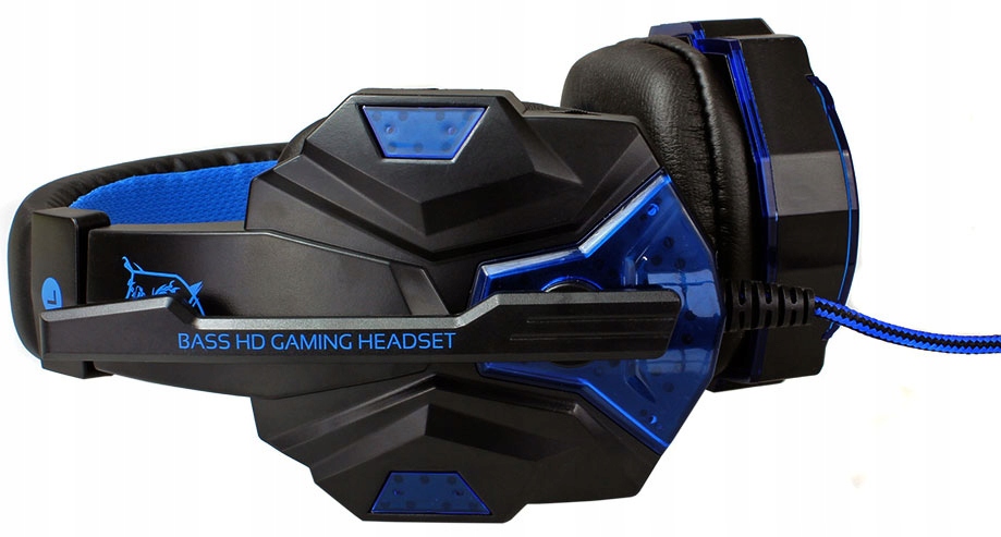 Słuchawki dla graczy gamingowe podświetlane LED mikrofon + adapter combo Kod producenta X1000