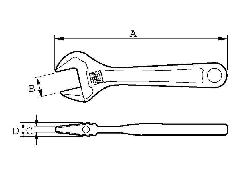 KLUCZ NASTAWNY SZWED 9031 38mm BAHCO JAKOŚĆ Kod producenta 9031